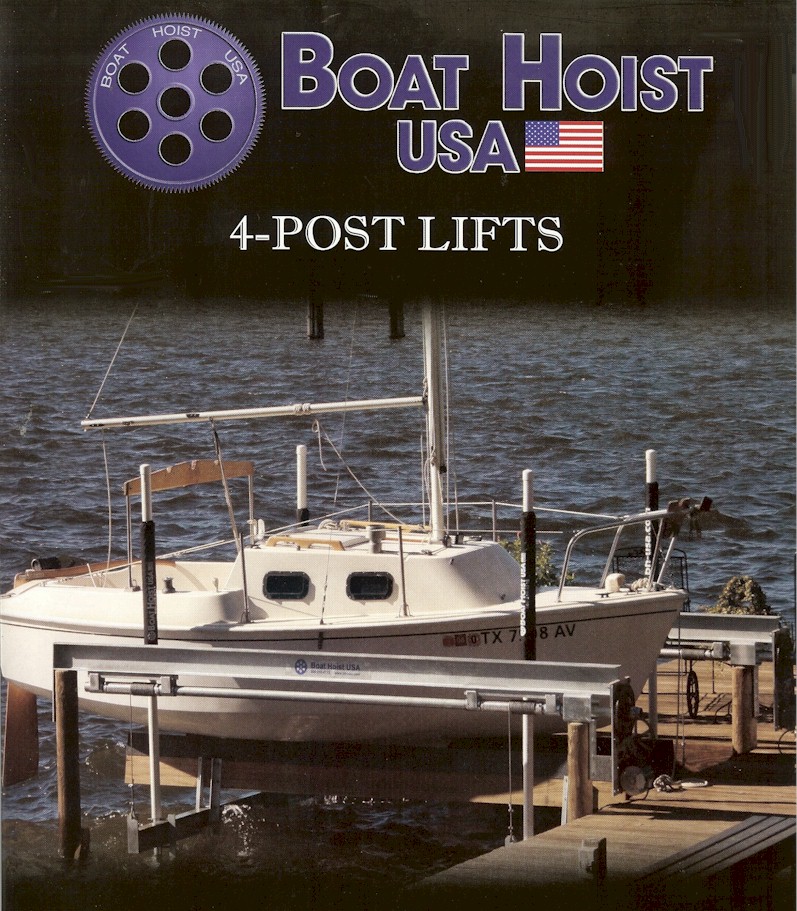 Boat Hoist USA 4 Post Lift from Boat Lifts 4 Less